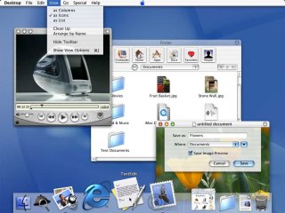 screenshot systmu MacOS X
