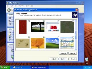screenshot systmu Windows XP